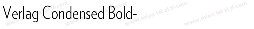 Verlag Condensed Bold字体转换